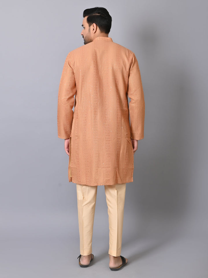 Striped Bronze Kurta Set