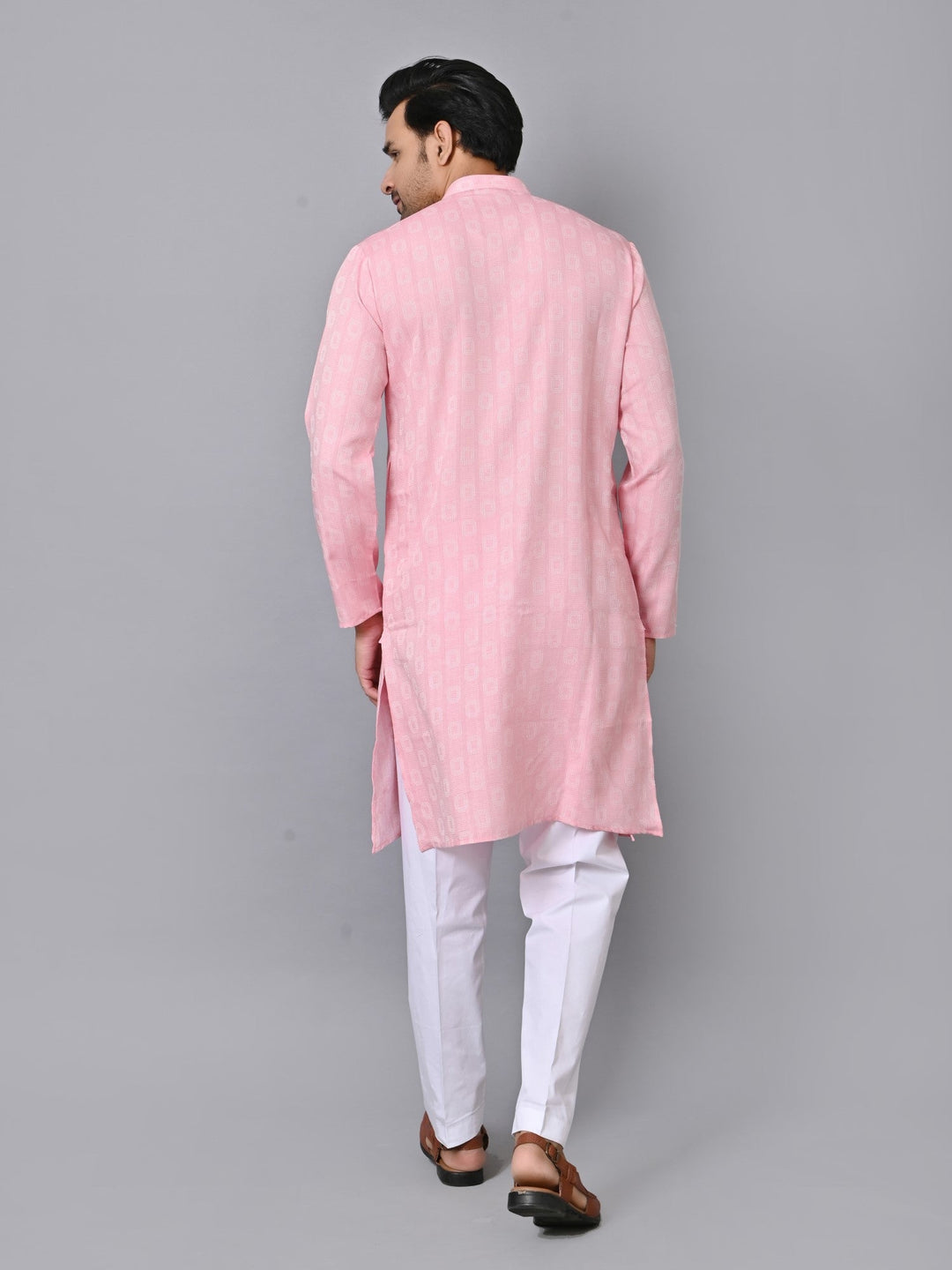 Striped Pink Kurta Set