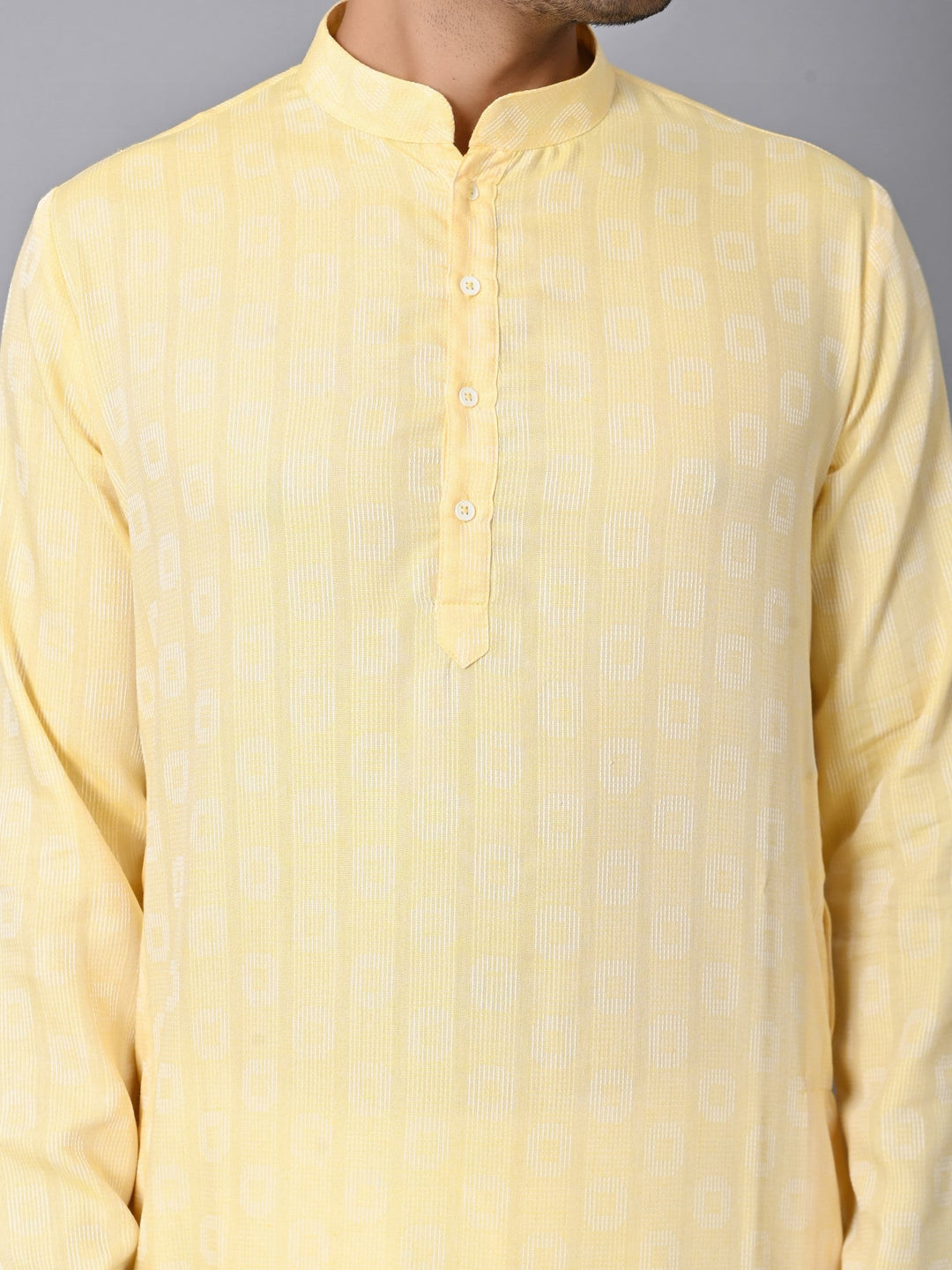 Striped Yellow Kurta Set