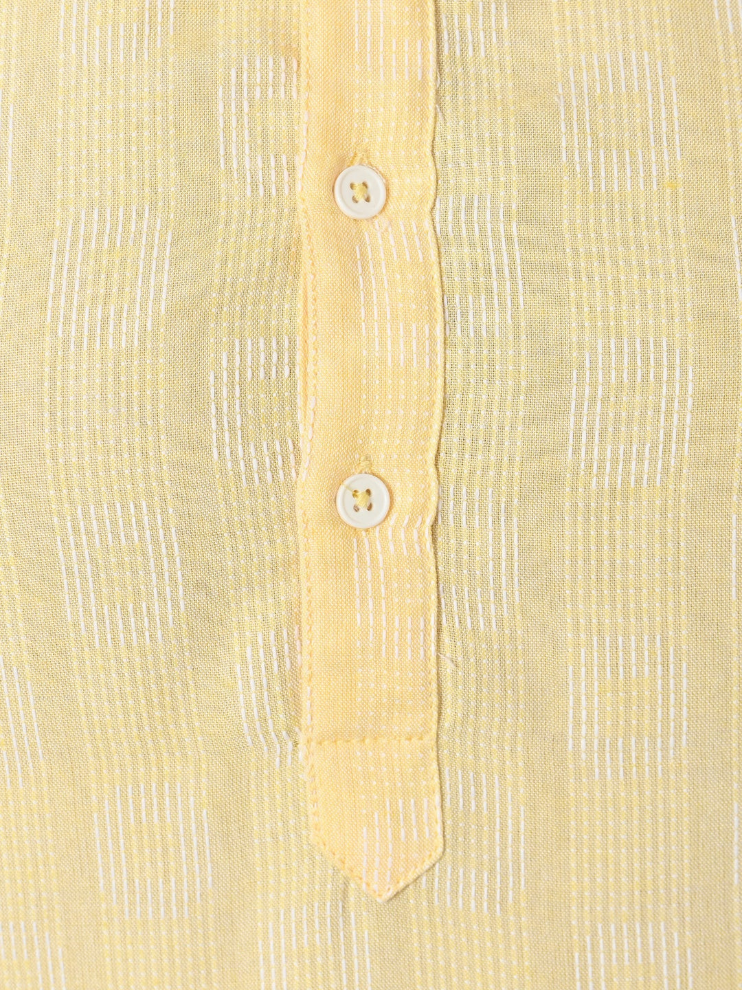 Striped Yellow Kurta Set