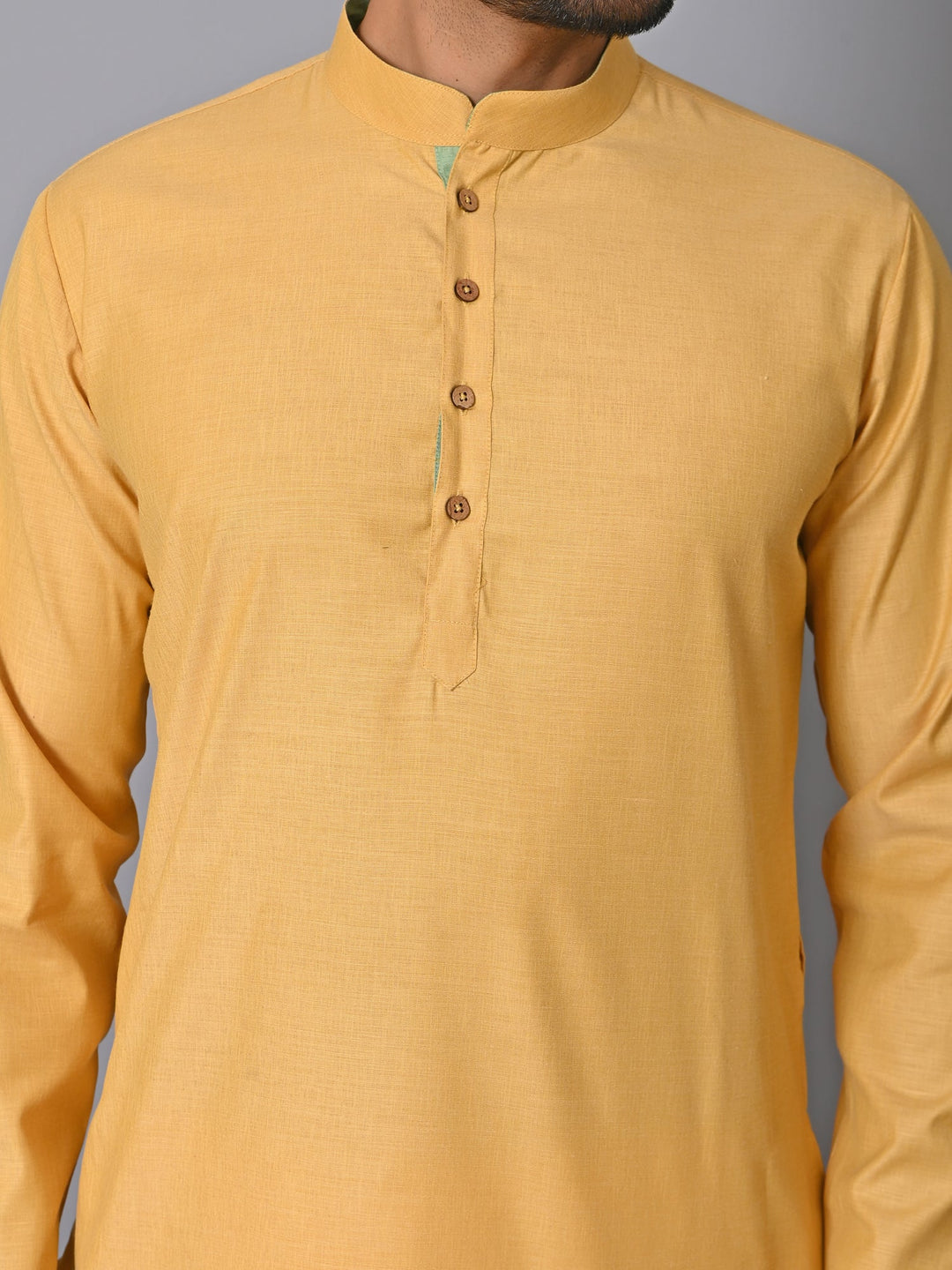 Solid Beige Kurta Set