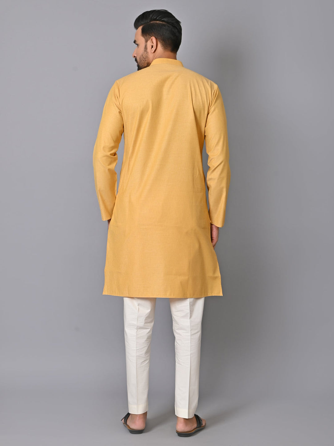 Solid Beige Kurta Set