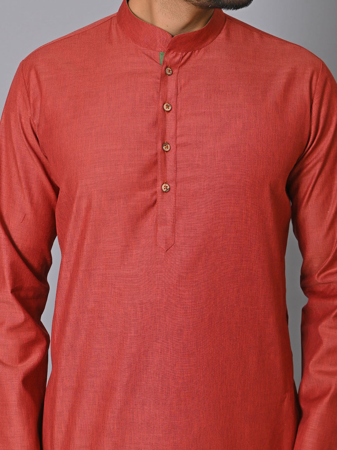 Solid Maroon Kurta Set