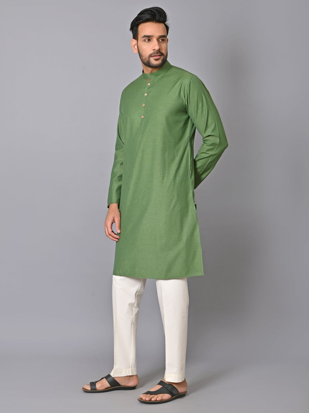 Solid Green Kurta Set