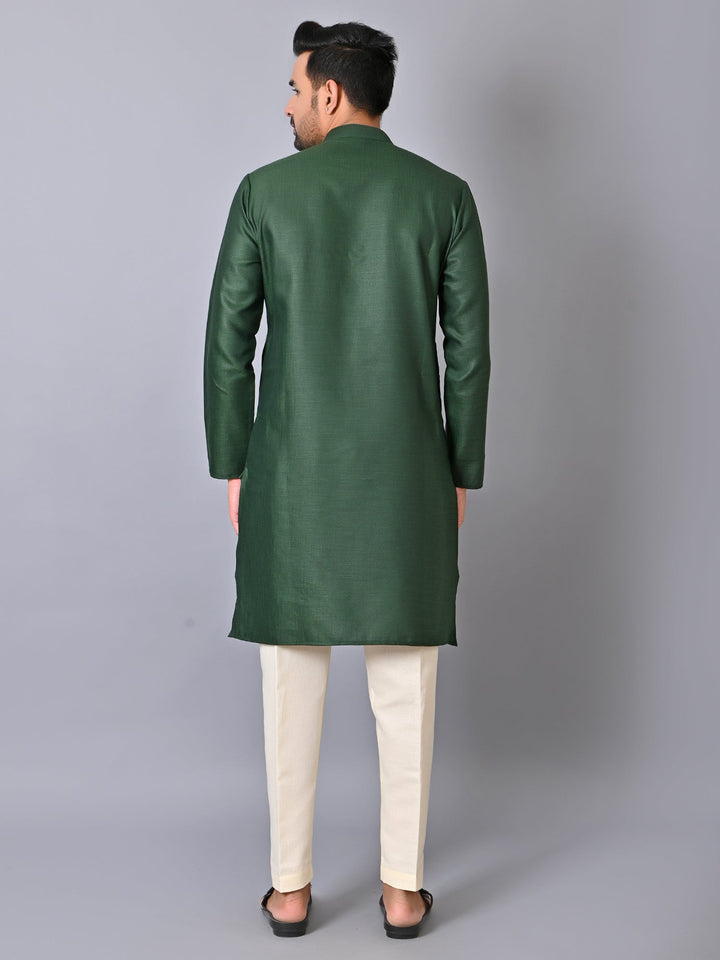 Solid Green Kurta Set