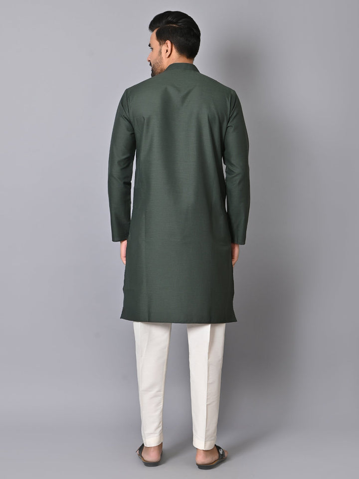 Solid Green Kurta Set
