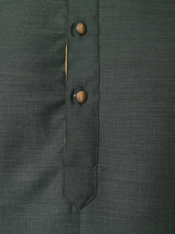 Solid Green Kurta Set