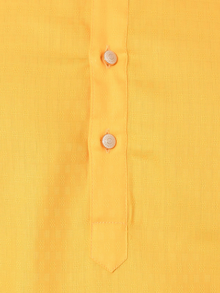 Geometric Yellow Kurta Set