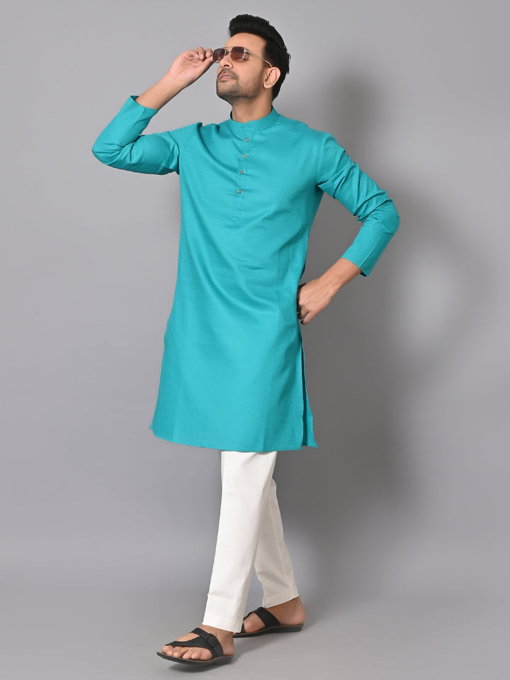 Geometric Green Kurta Set