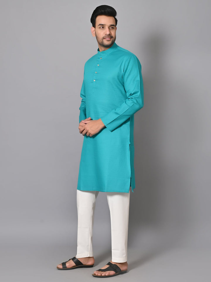 Geometric Green Kurta Set