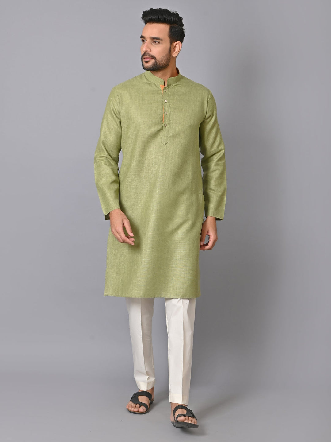 Solid Green Kurta Set