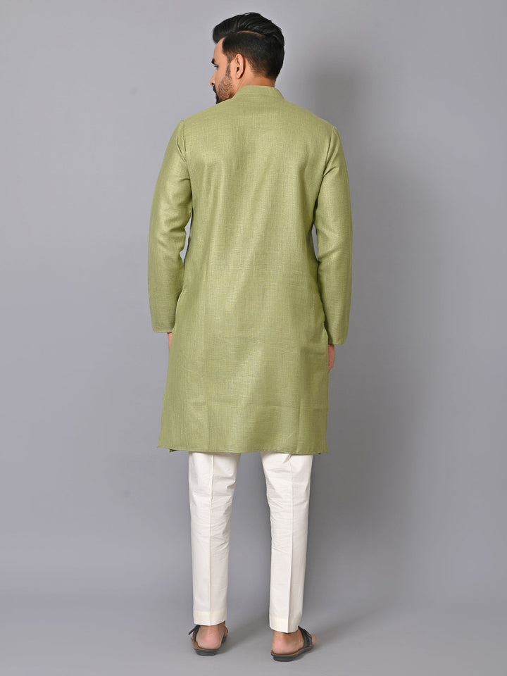 Solid Green Kurta Set