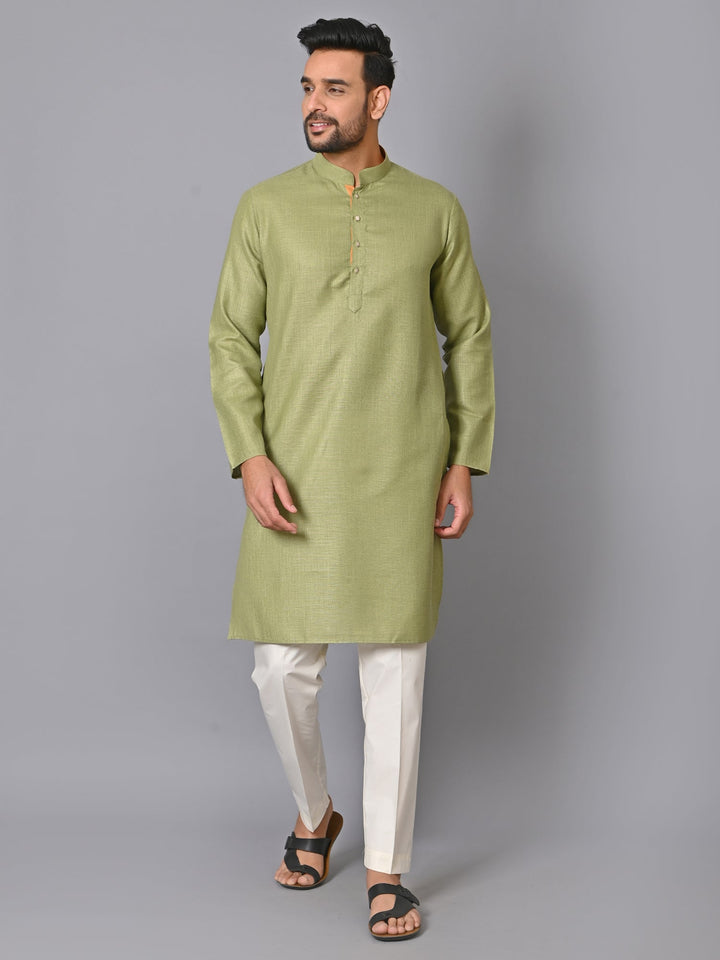 Solid Green Kurta Set