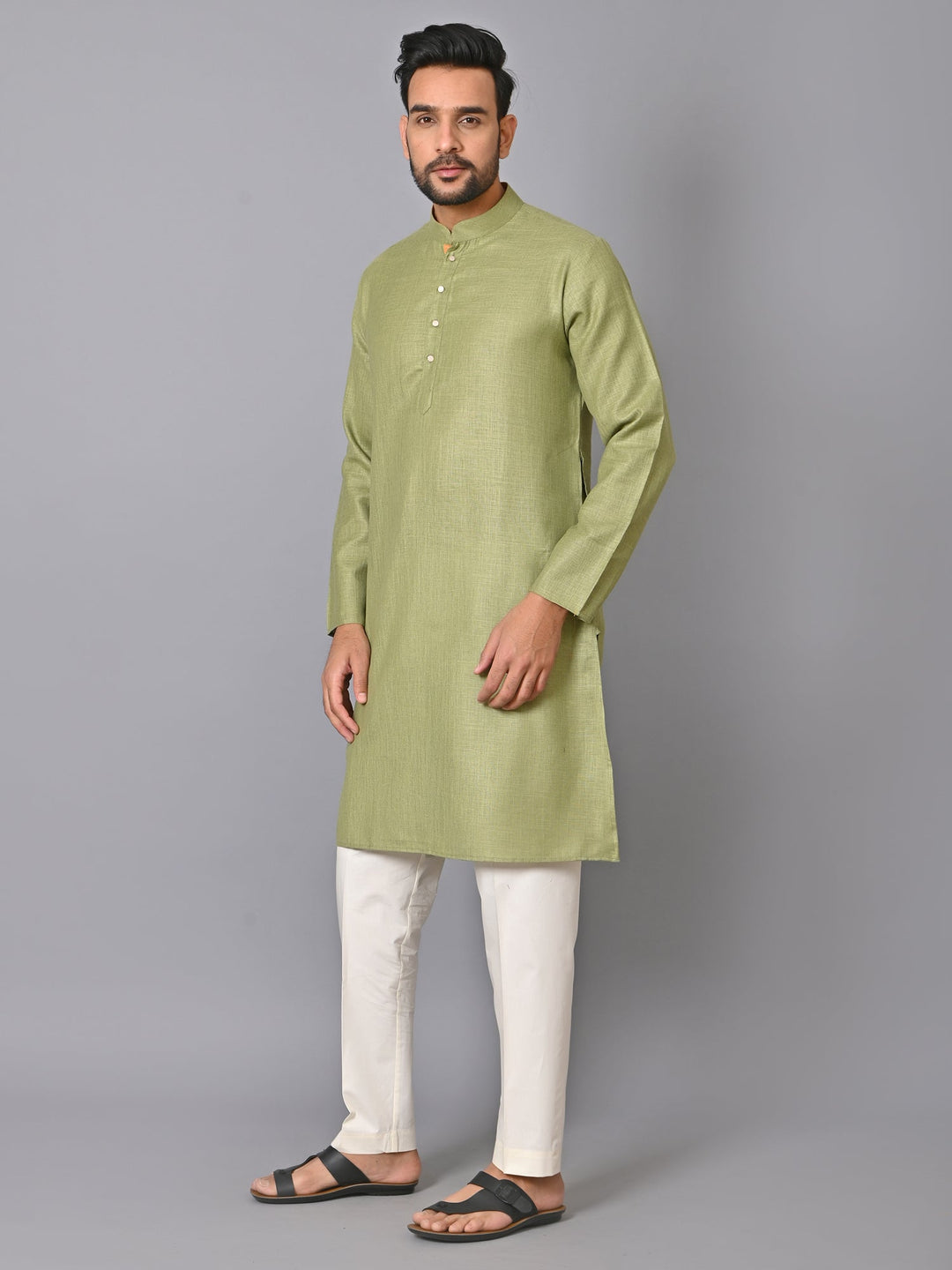 Solid Green Kurta Set