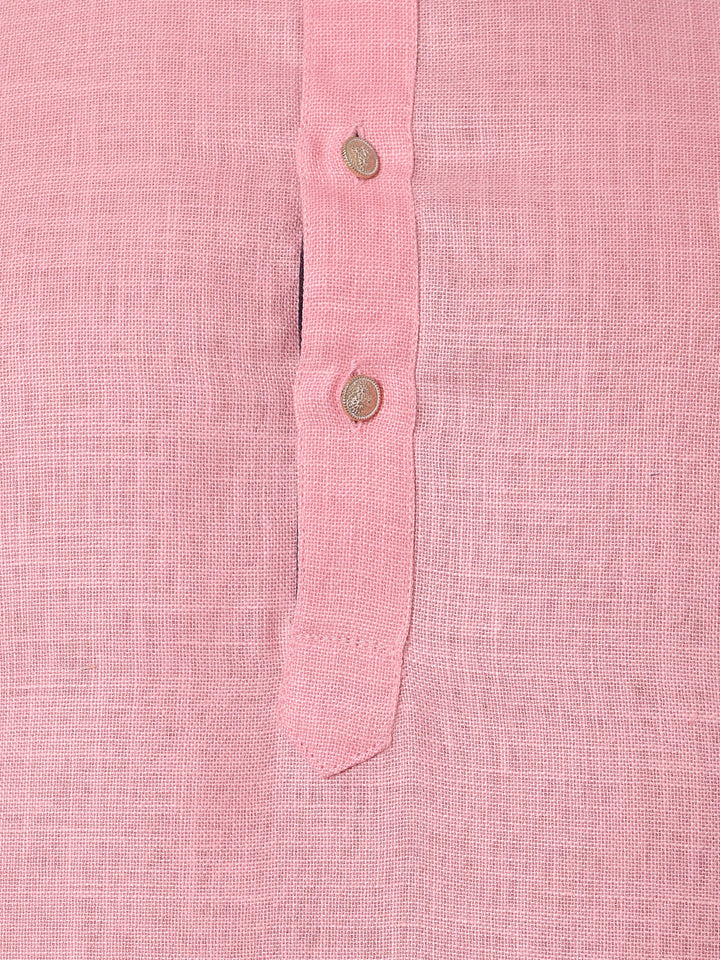 Solid Pink Kurta Set