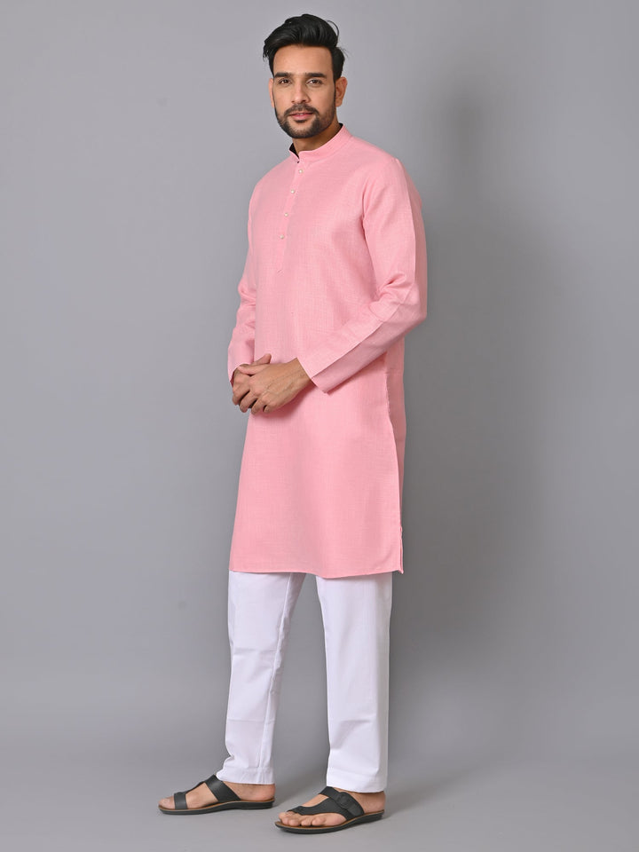 Solid Pink Kurta Set