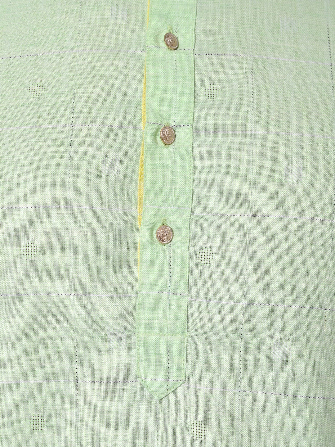 Checked Green Kurta Set