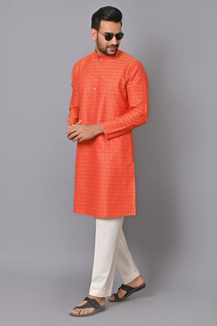 Ethnic Motifs Red Kurta Set