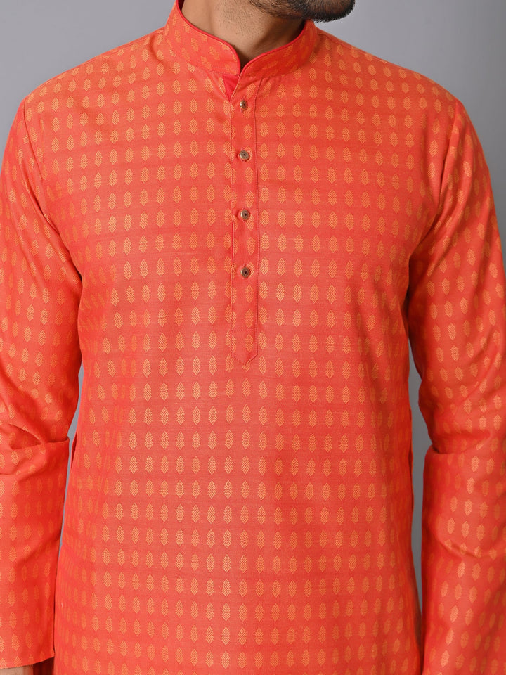 Ethnic Motifs Red Kurta Set