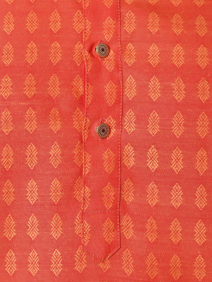 Ethnic Motifs Red Kurta Set