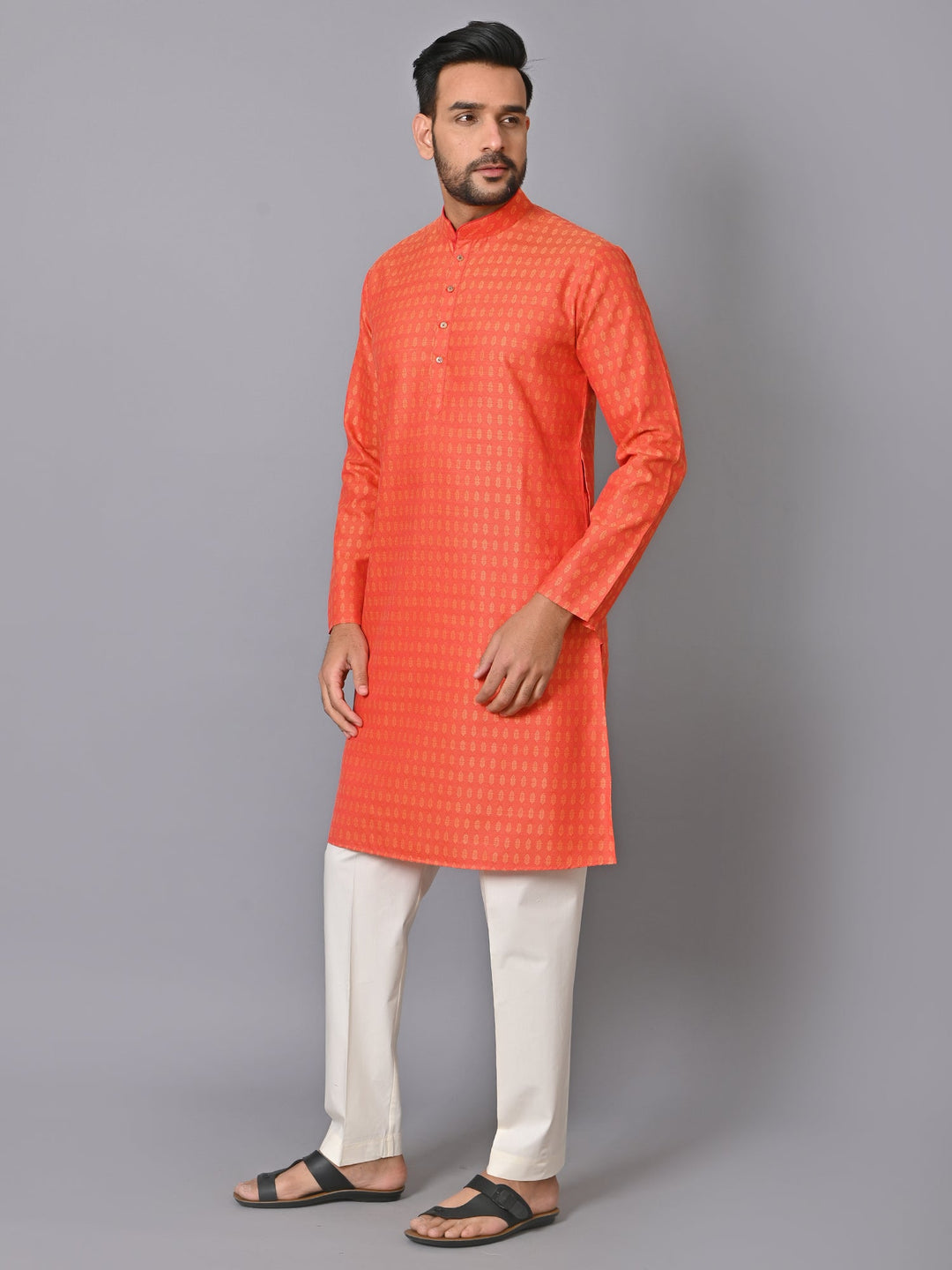 Ethnic Motifs Red Kurta Set