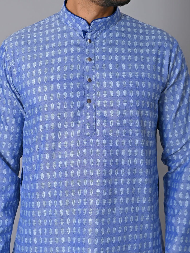 Ethnic Motifs Blue Kurta Set