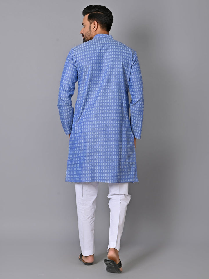 Ethnic Motifs Blue Kurta Set