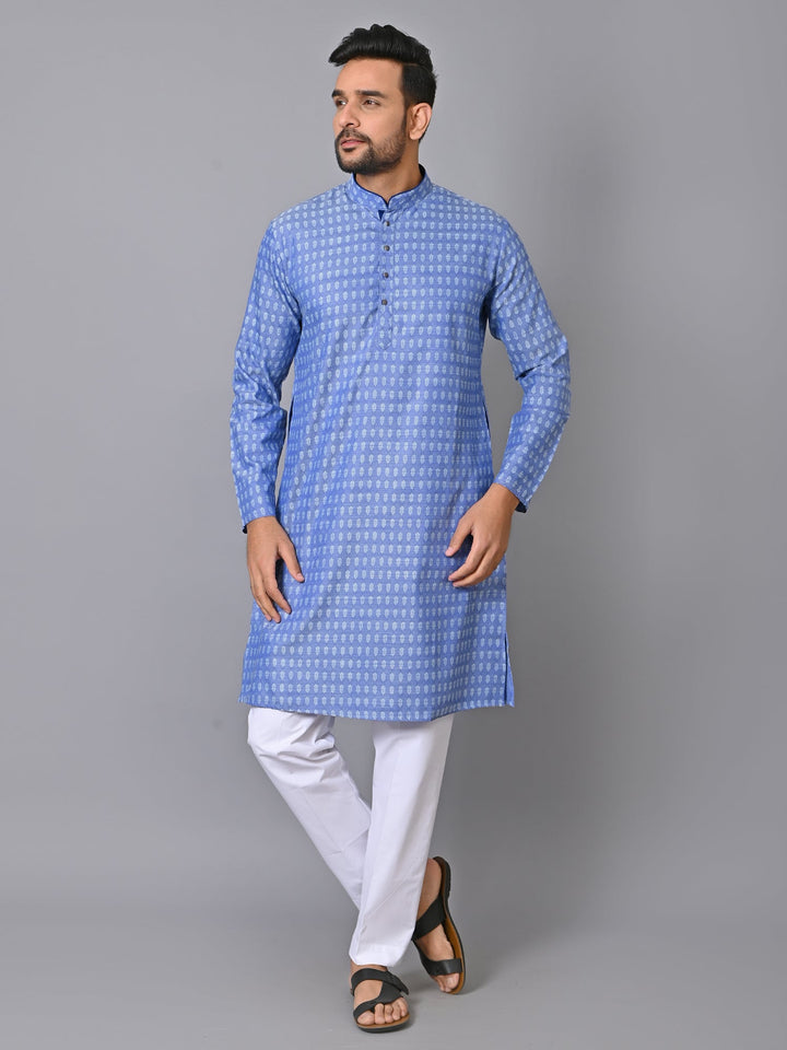 Ethnic Motifs Blue Kurta Set