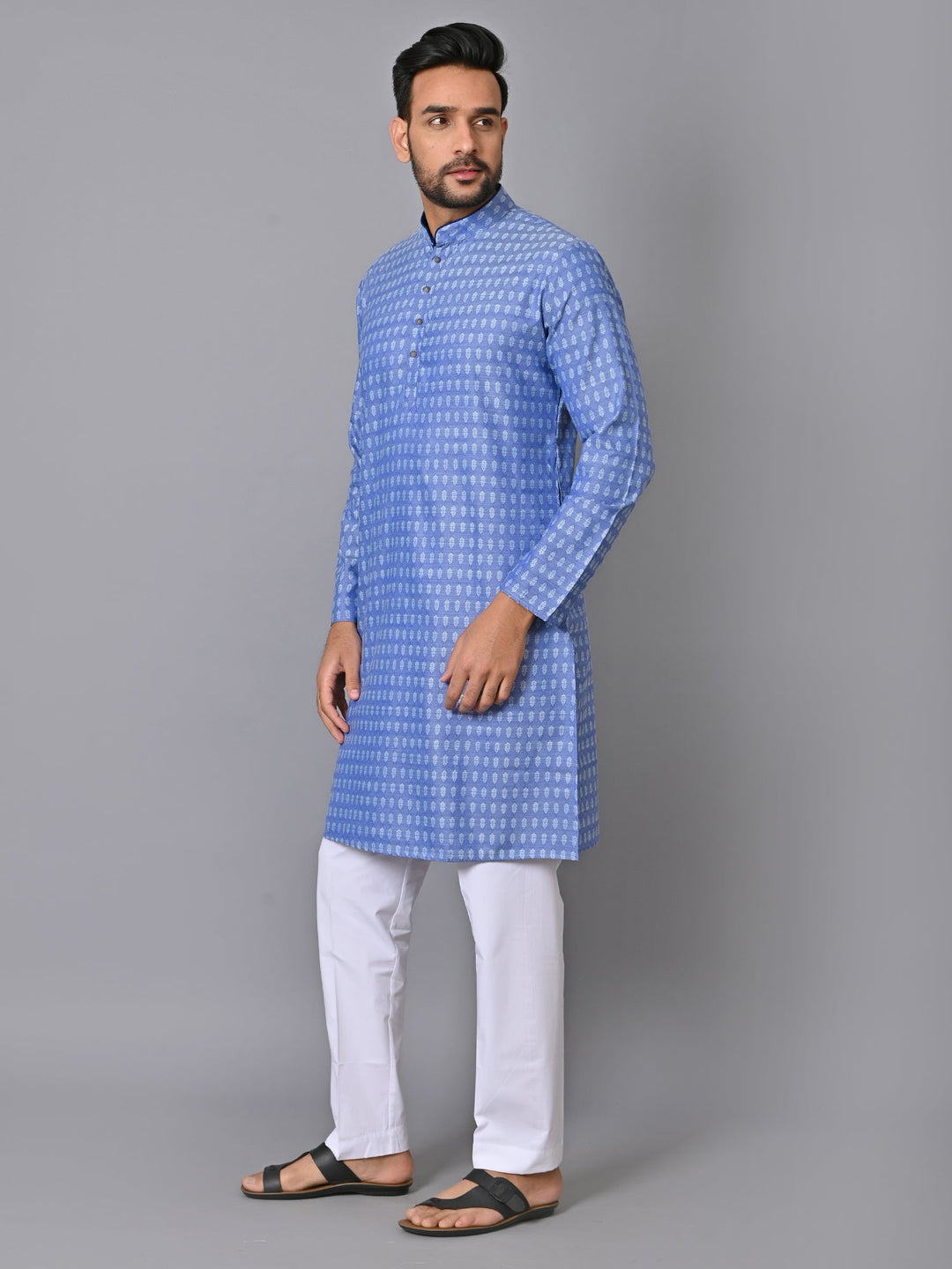 Ethnic Motifs Blue Kurta Set