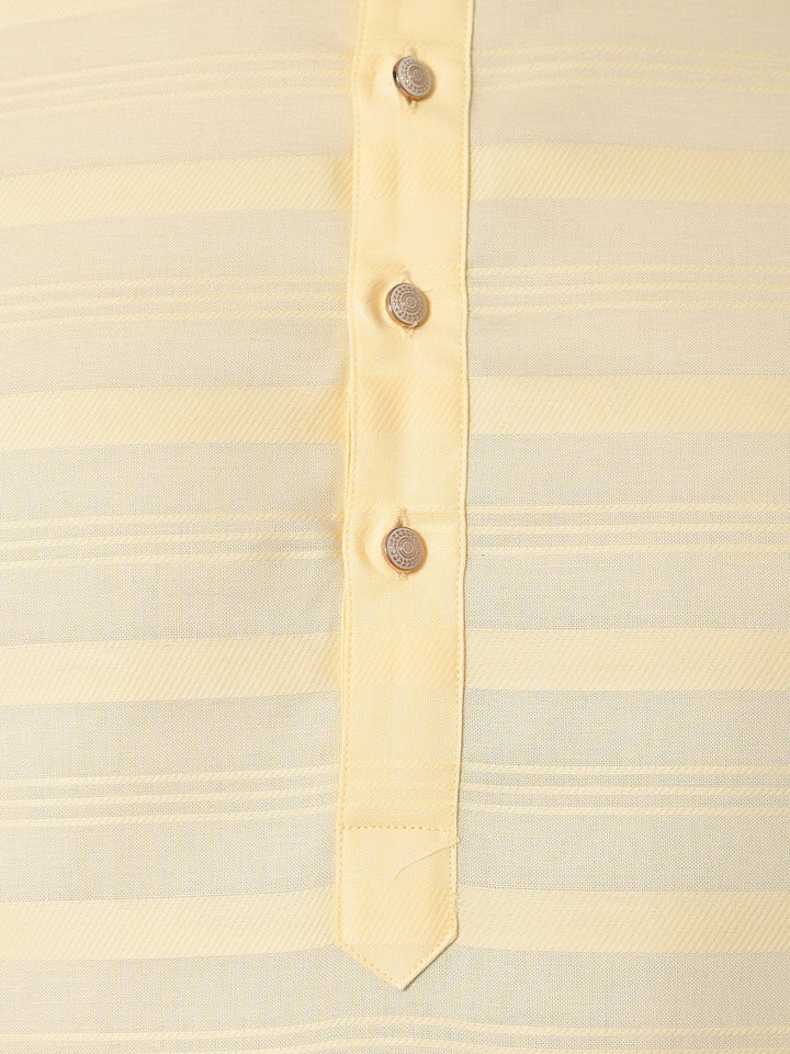 Striped Yellow Kurta Set