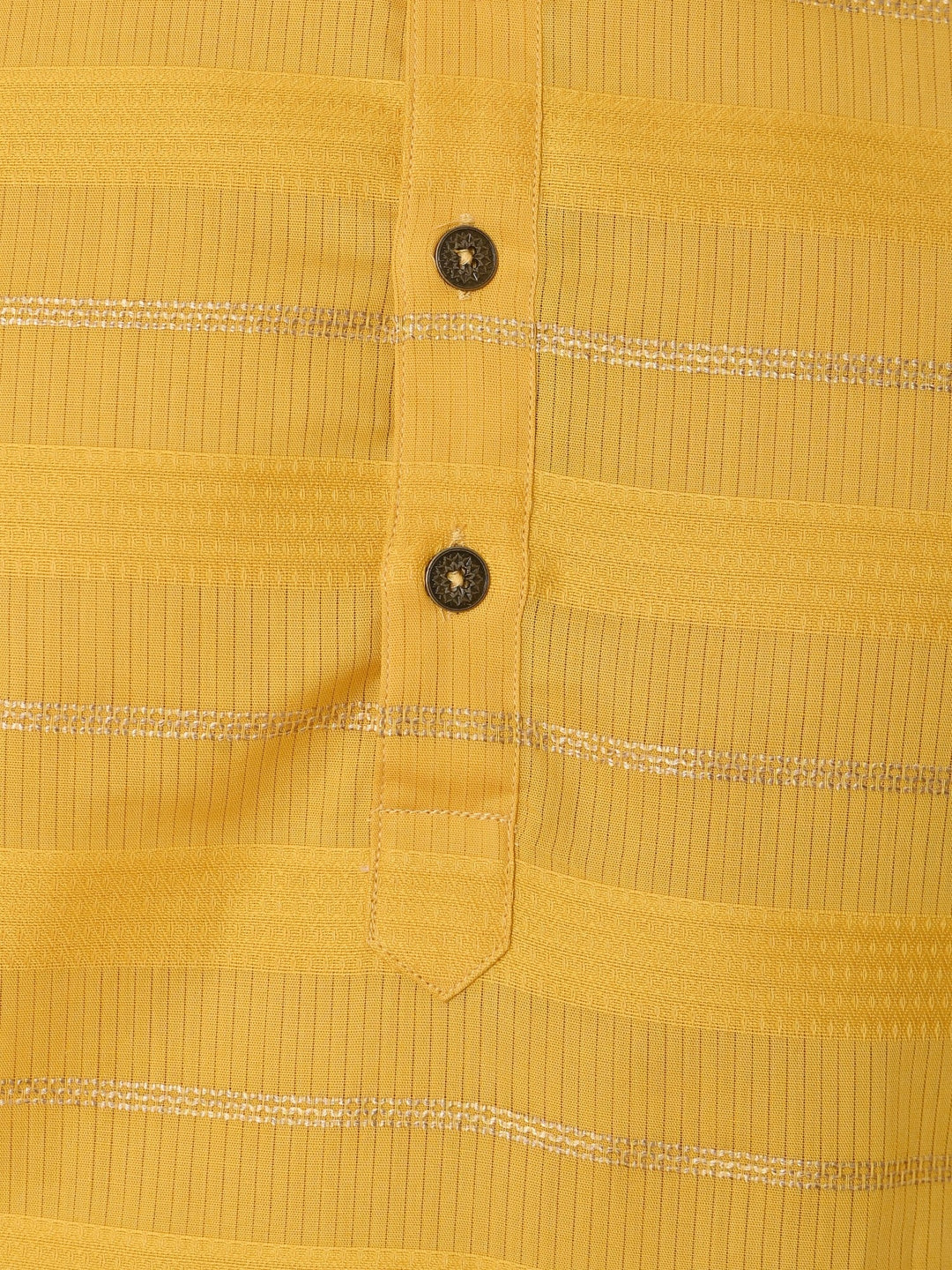 Striped Mustard Kurta Set