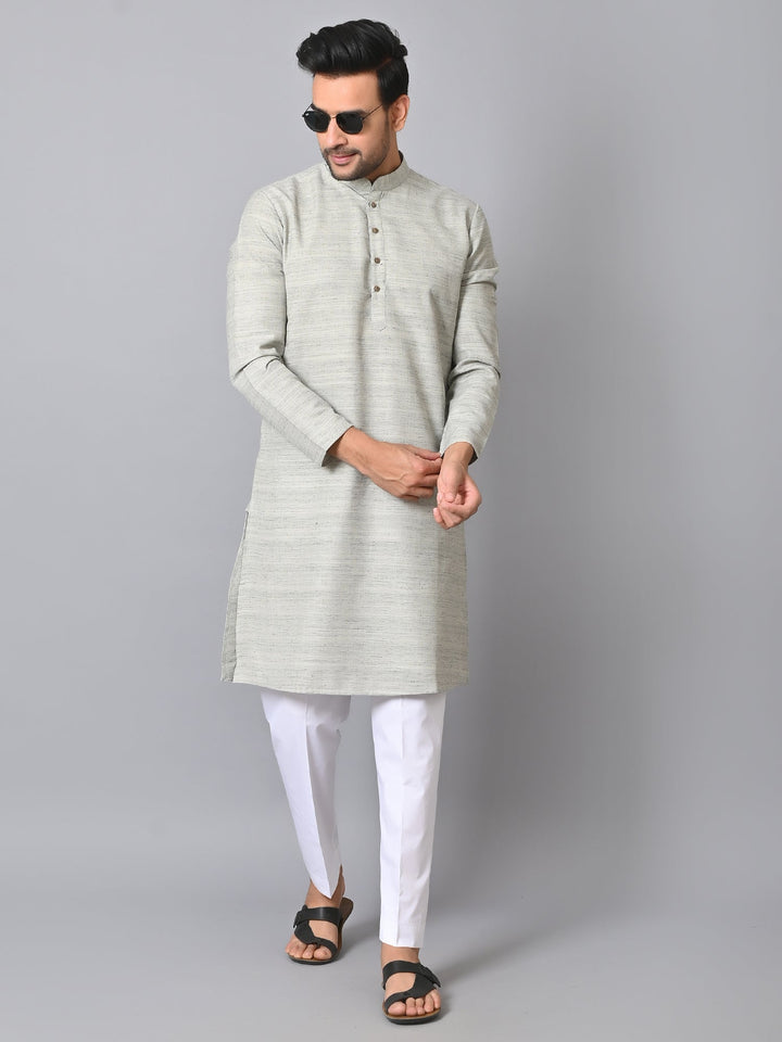 Striped Green Kurta Set