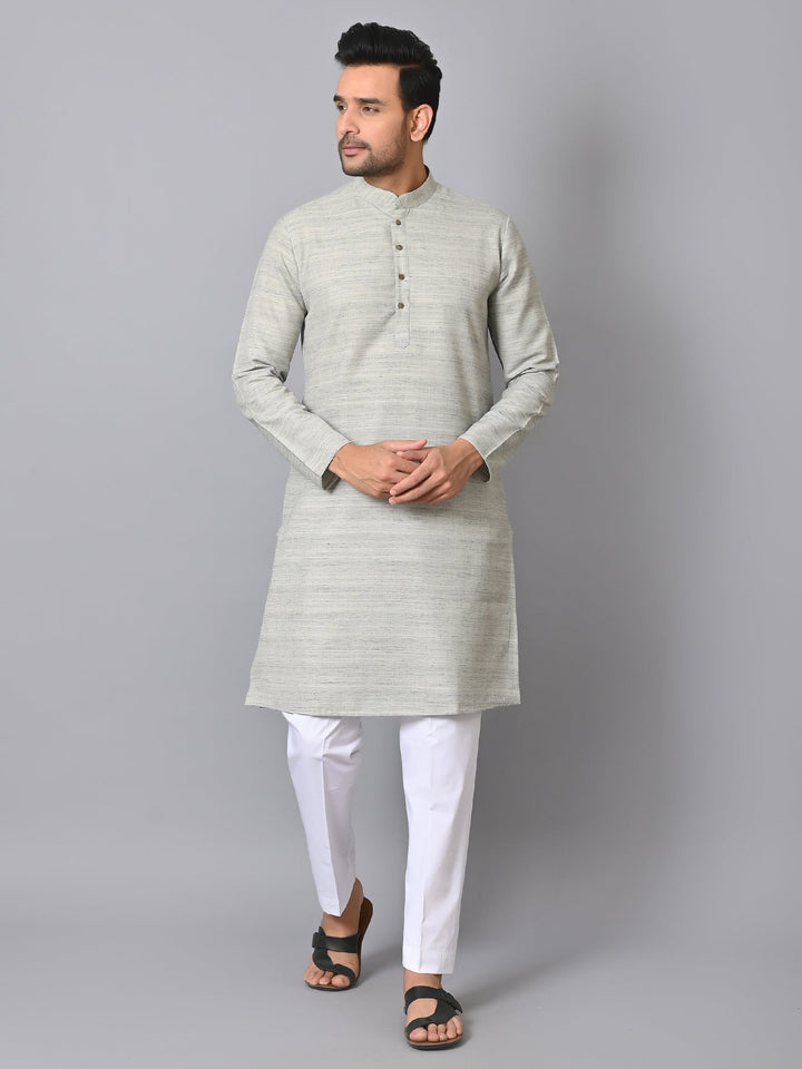 Striped Green Kurta Set