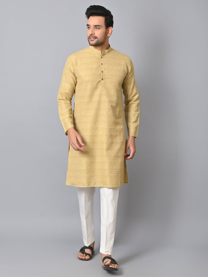 Striped Peach Kurta Set