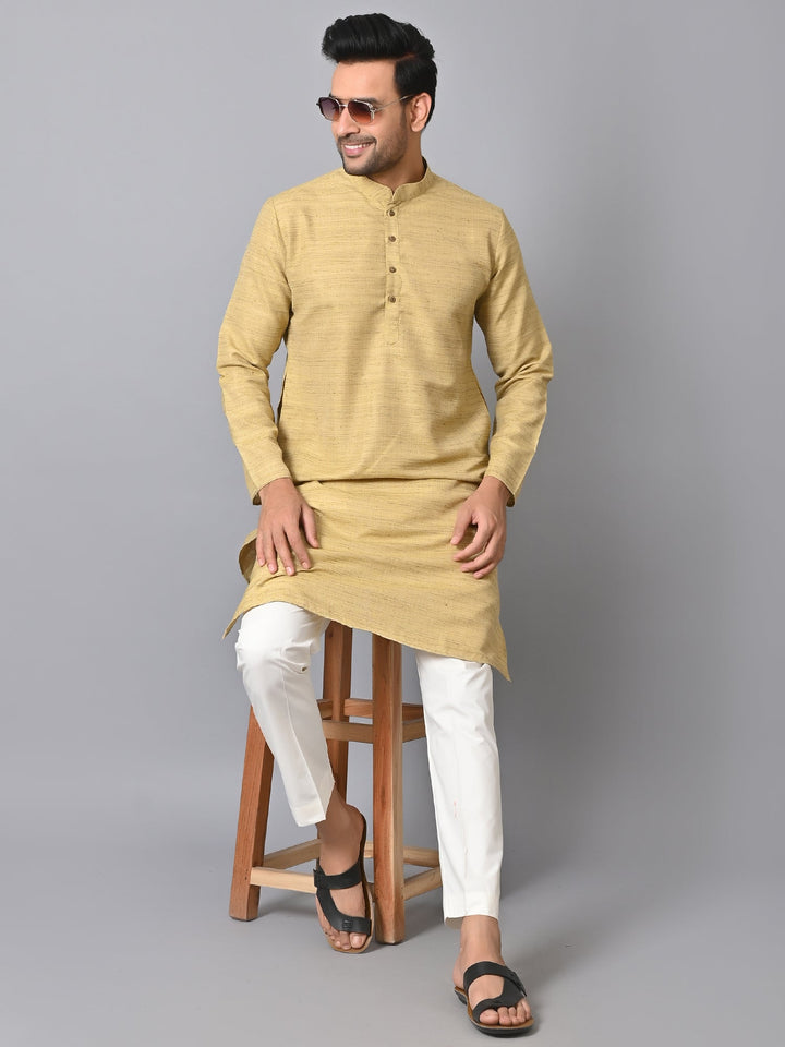 Striped Peach Kurta Set