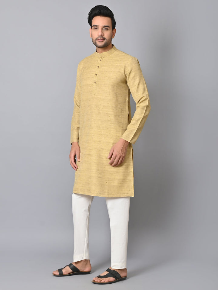 Striped Peach Kurta Set