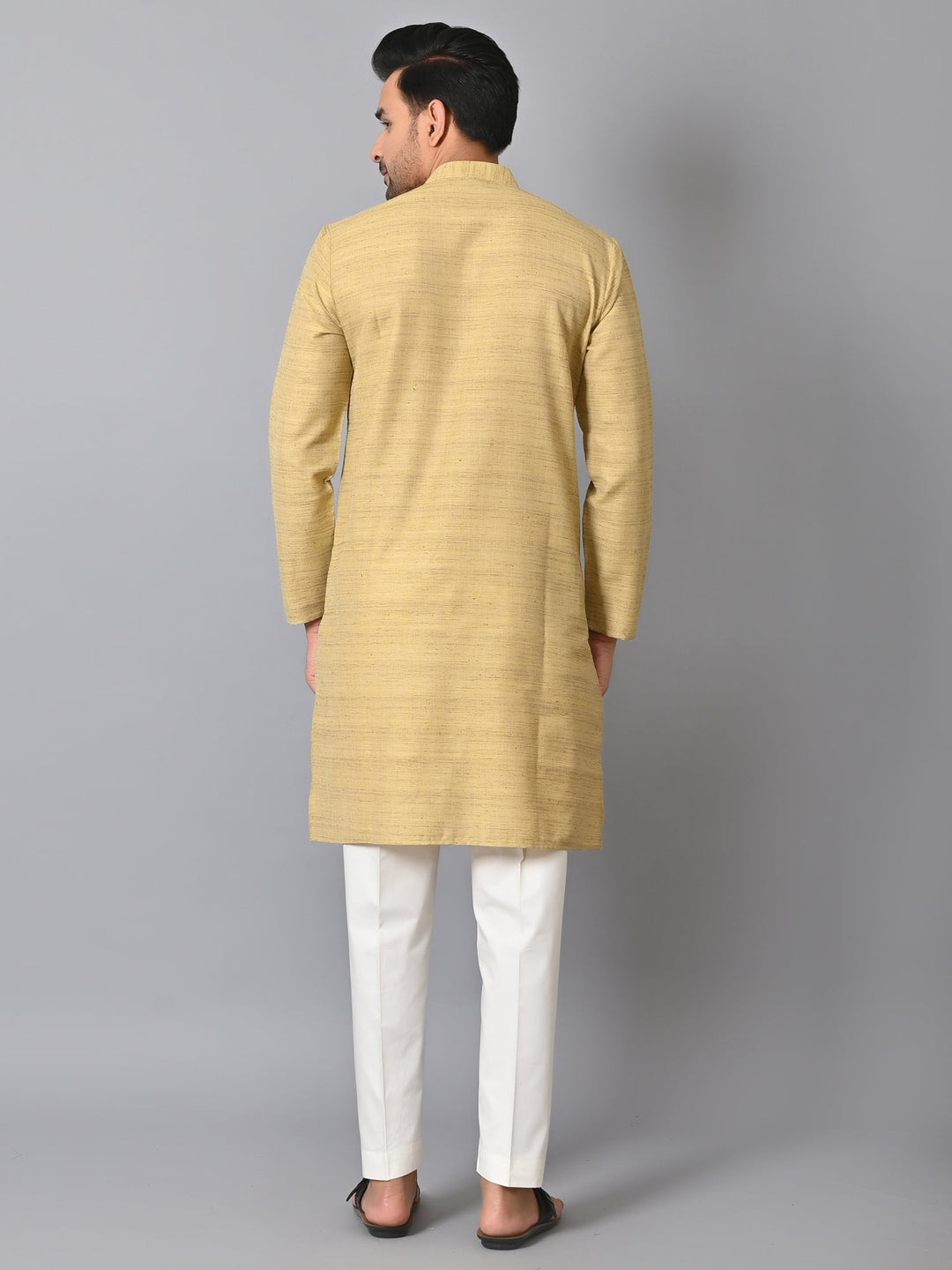 Striped Peach Kurta Set