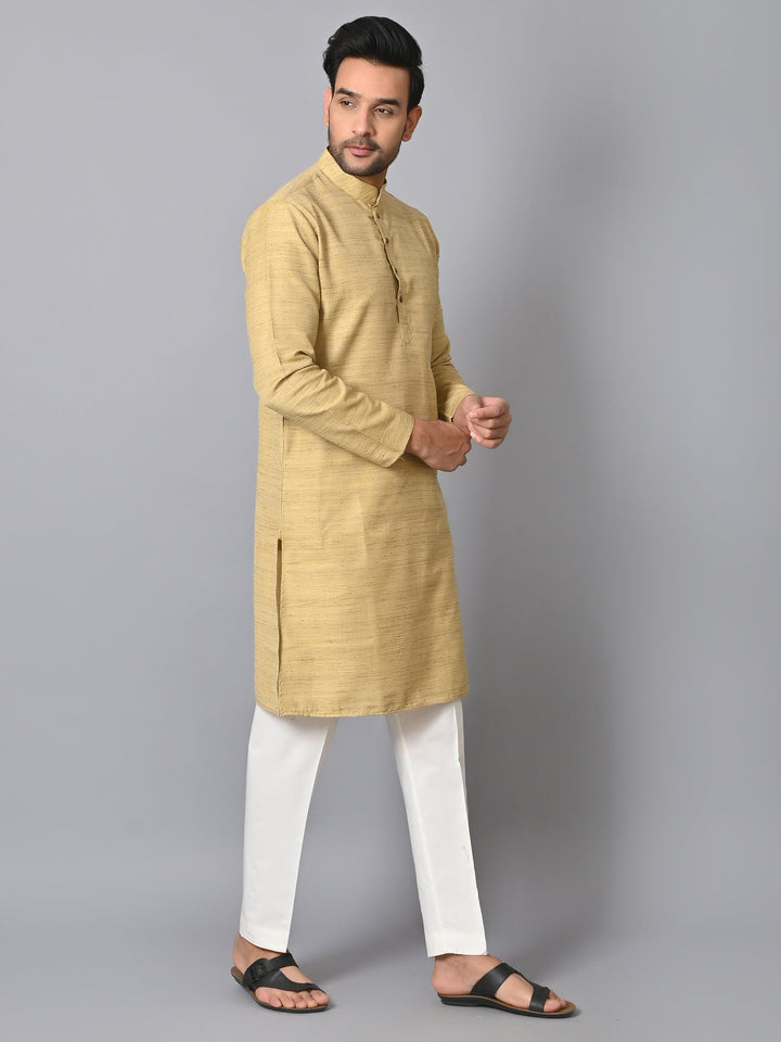 Striped Peach Kurta Set