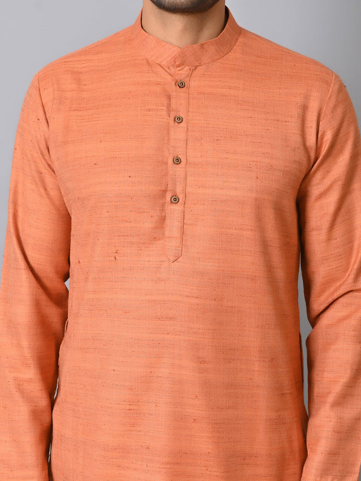 Striped Rust Kurta Set