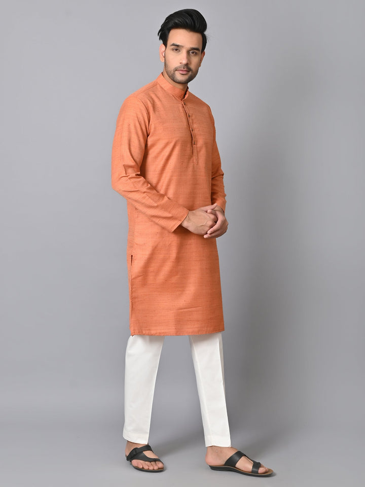 Striped Rust Kurta Set