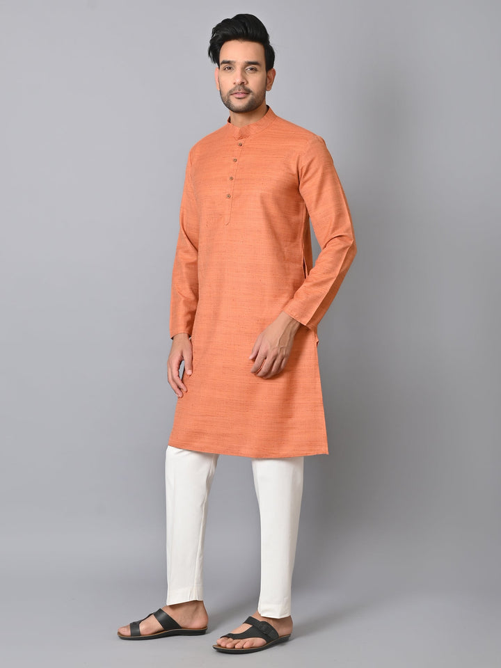 Striped Rust Kurta Set