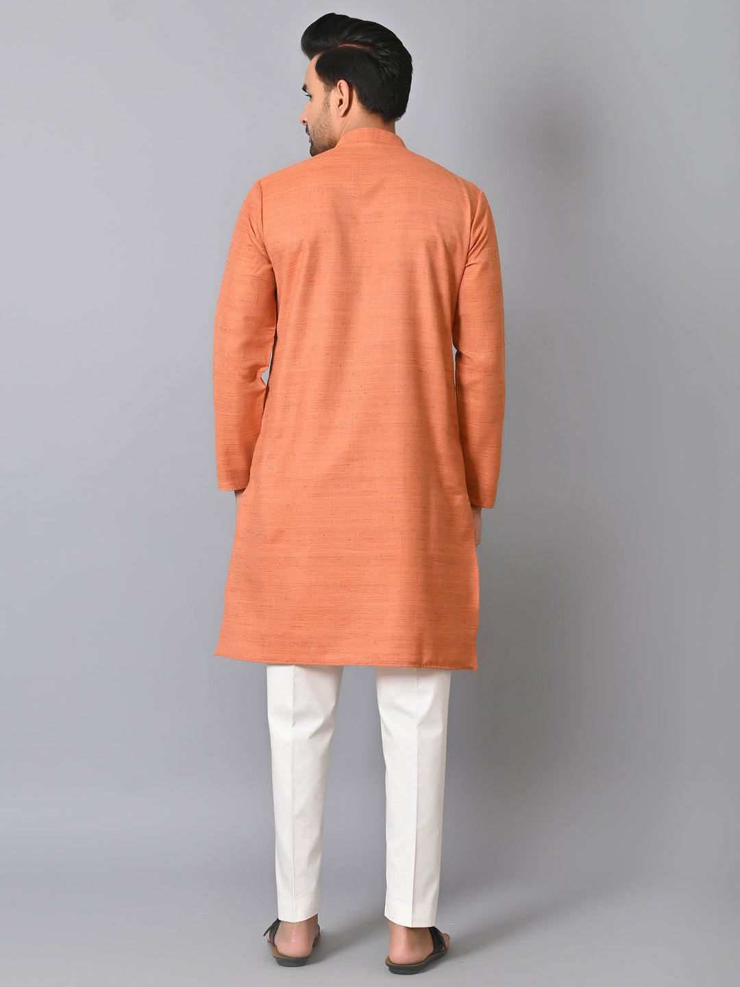 Striped Rust Kurta Set