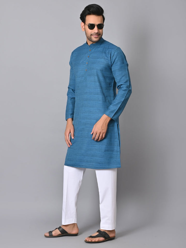 Striped Blue Kurta Set