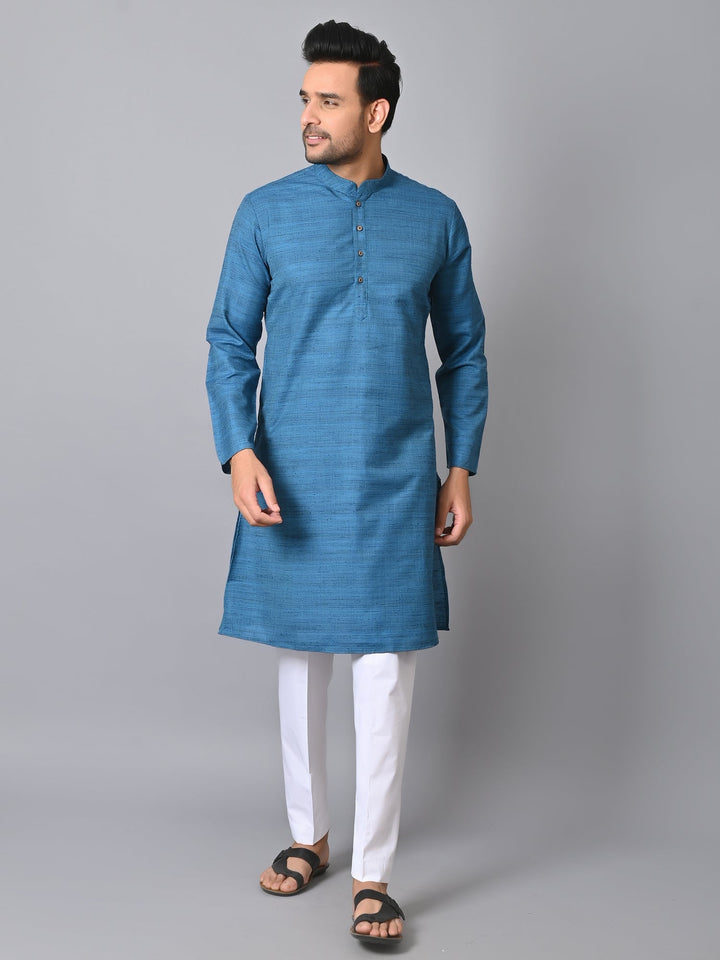 Striped Blue Kurta Set