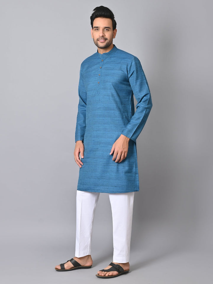 Striped Blue Kurta Set