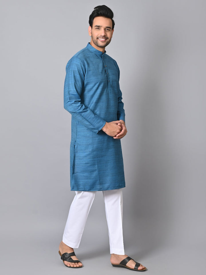 Striped Blue Kurta Set