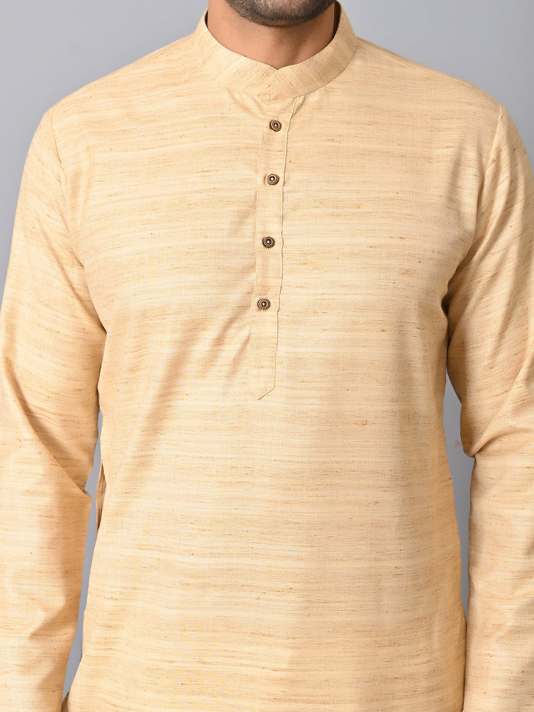 Striped Beige Kurta Set