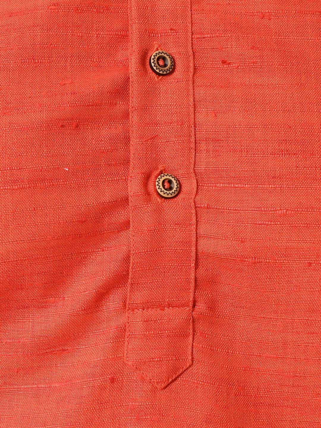 Striped Orange Kurta Set
