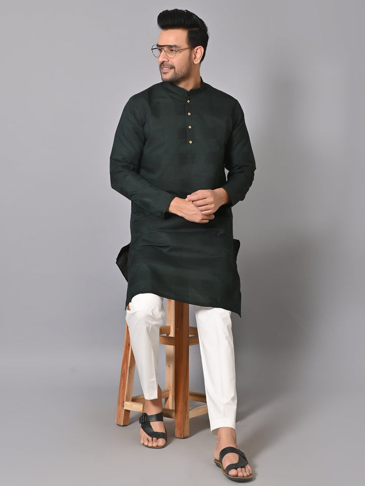 Striped Green Kurta Set