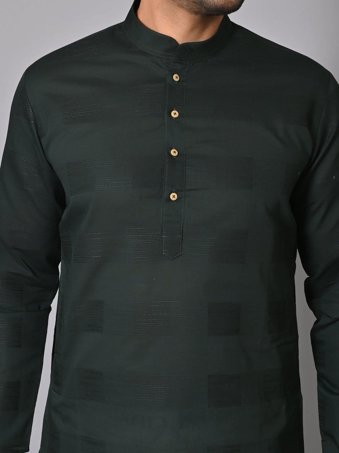 Striped Green Kurta Set